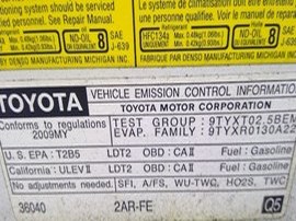 2009 TOYOTA RAV4 WHITE 2.5L,AT,AWD.  Z24897